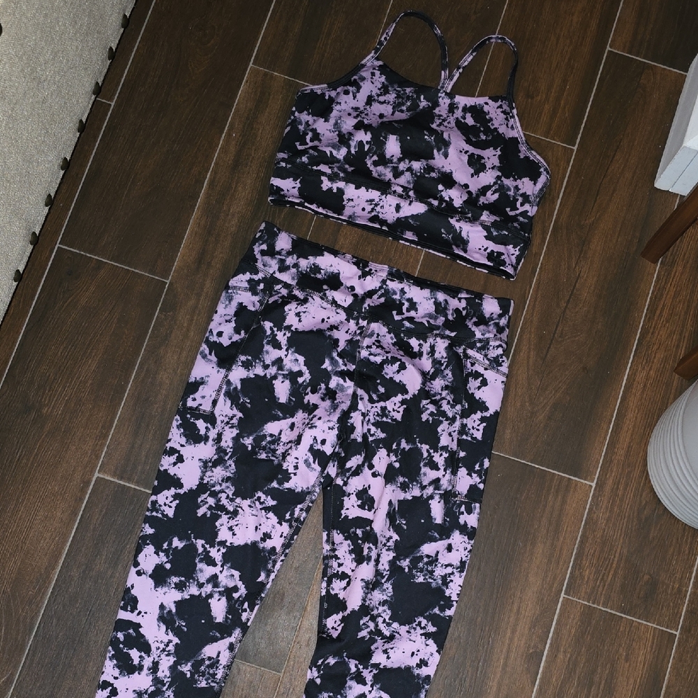 Athletic Works Purple and Black Activewear